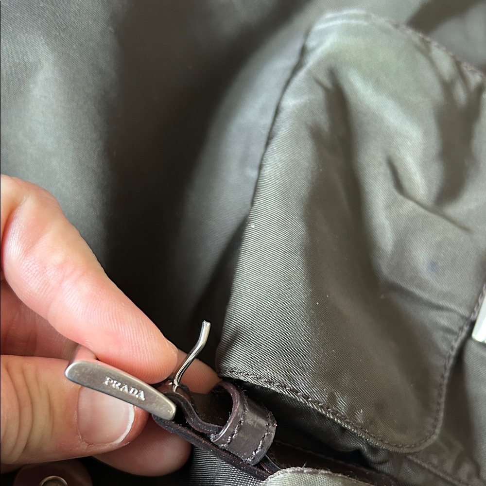 Prada Dark Green Nylon Backpack - Picture 4 of 7